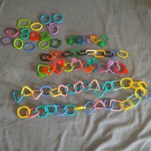 Dakin chain link bear + Multi color/ texture chain links